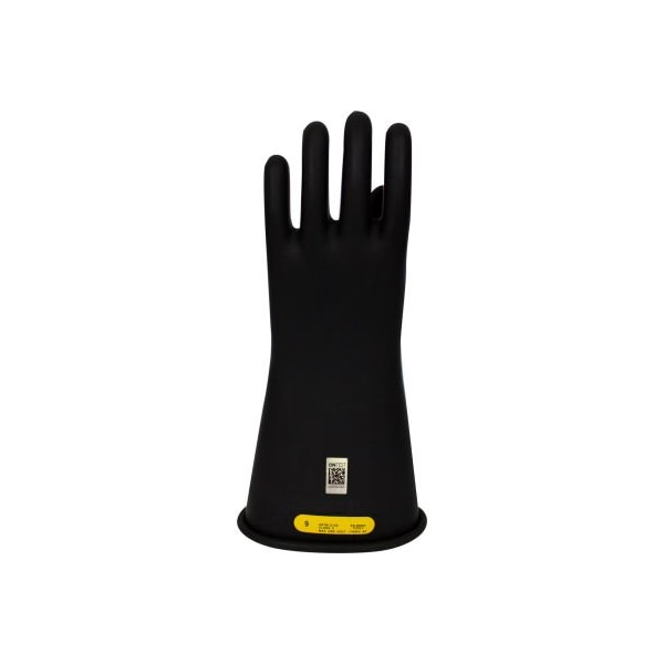 ArcGuard Class 2 Rubber Voltage Gloves, Black, Size 9,